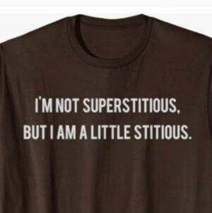 Women's Black T-shirt The Office I'm Not Superstitious Michael Scott Size 1X NWT